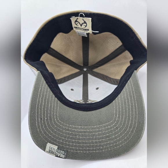 Green Realtree 2 tone Mesh Fitted Hat One Size Fits Most - Picture 5 of 6